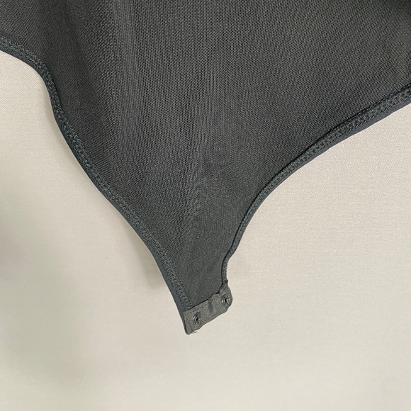 Free People Intimately Asymmetrical Bodysuit Long Sleeve in Black Sz XS - Picture 8 of 16